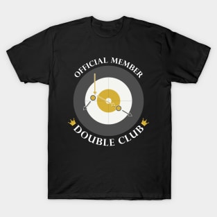 The "Double Club" - White Text T-Shirt